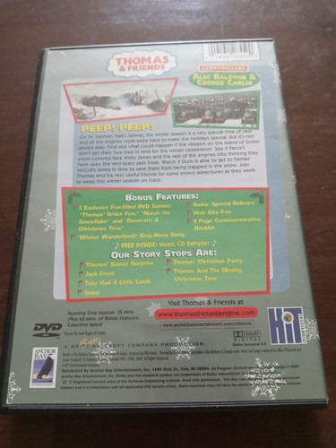 Thomas & Friends - Thomas' Snowy Surprise DVD W/ CD Sampler - Picture 2 of 2