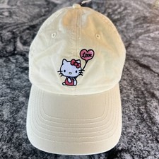 Sanrio x PacSun Hello Kitty Girls Adjustable Hat Cap 2022 Beige - Yellow / Rare