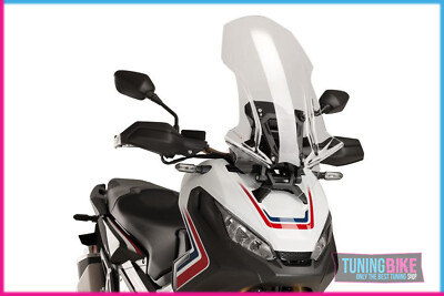 Puig 20629W Tourenscheibe Transparent – 4 Mm Acryl Mit UV-Schutz – Für Motorrad-Abenteuer Und Trail-Modelle