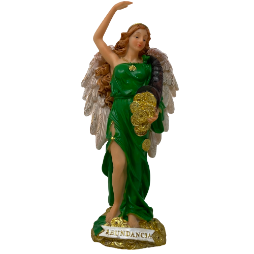 Abundancia 8.5" Religious Figure Angel De La Abundancia Abundia | eBay