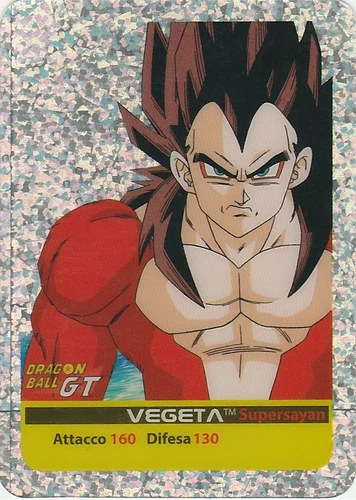 Lamincards Dragon Ball GT Edibas Serie Smeraldo VEGETA N P11 Platino 