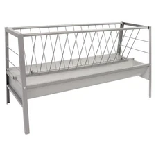 77 Gallon Pasture Hay Grain Feeder For Goats Outdoor Livestock Feeder 2 IN 1