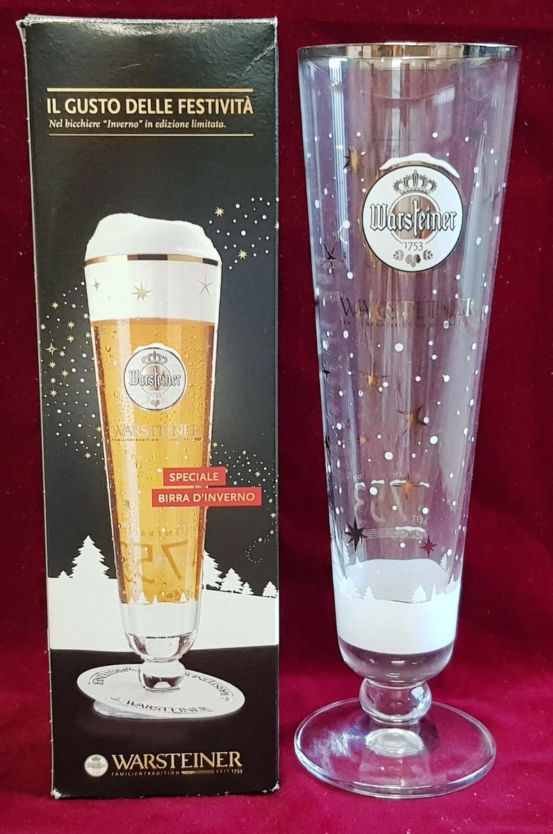 Warsteiner Bicchiere Da Birra 0,3 L Con Bordo Dorato - Perfetto Per Pub, Feste E Collezionisti