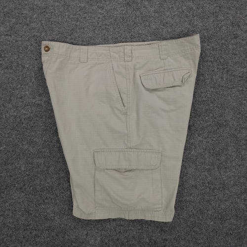 Geoffrey Beene Shorts Mens 36 Cargo Cream Rip Stop Canvas Lightweight 36x8.5 - Picture 12 of 17