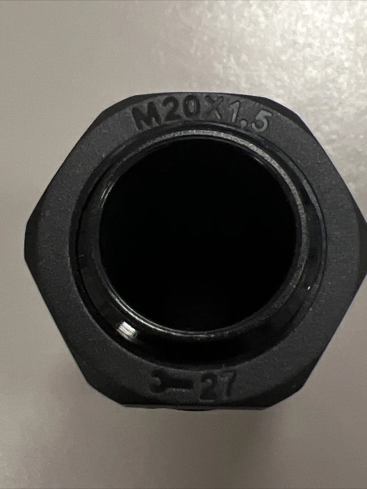 2x M20X1.5 Cord Grip Waterproof Cable Gland 10-14mm W. Nut Rubber Washer Black - Image 4 of 4