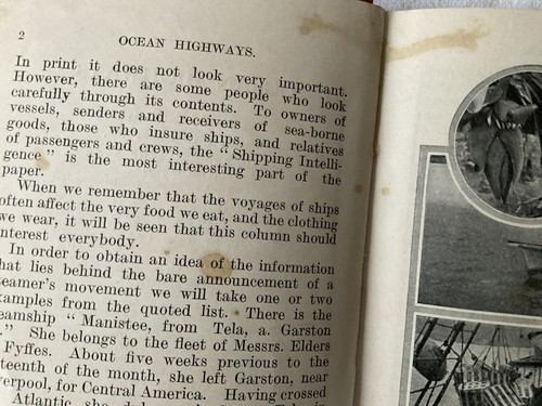Collectable Vintage “Ocean Highways - H.W. Howes” H/B Book, 1922 (Specimen Copy) - Picture 14 of 24