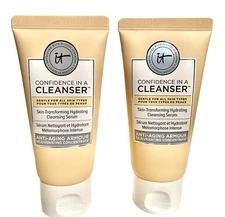 2 x  It Cosmetics Confidence In A Cleanser Anti-Aging Armour 1.7 oz/50 ml each
