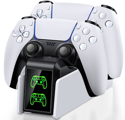 PS5 Controller laadstation, PS5 laadstation controller met EU-voeding, cool uiterlijk, helm, 2-3 uur snel opladen, laadstation PS5-controller voor Playstation 5-controller/Edge Controller