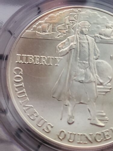 1992-D $1 Columbus PCGS MS 69-- 90% Silver -SEE STORE WW2 MEDALS -PCGS COINS - Picture 3 of 9