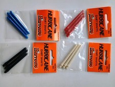 Hurricane Dart Shafts Medium 2BA  4 sets of 12, red, black, blue, white  