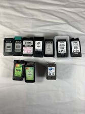 Lot of 10 Empty Ink Cartridges 2 346XL  7 245XL  1 hp56