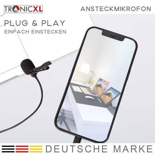 Usb-C Micro-Cravate Microphone Pierce Lavalier Appareil Photo Smartphone - Photo 11/14