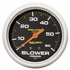 AutoMeter 5402 Pro-Comp Liquid-Filled Mechanical Blower Pressure Gauge
