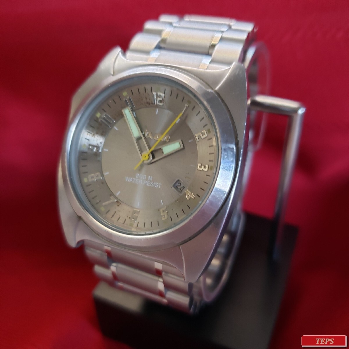 NIXON 200 METER 腕時計 Nixon “The Automatic” 200 Meter Stainless Steel 25 Jewel