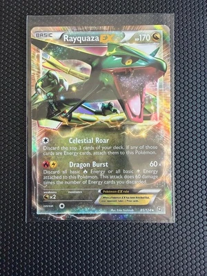Rayquaza EX 85/124 Holo EX Rare Dragons Exalted Pokemon NM/M - Image 1 of 2