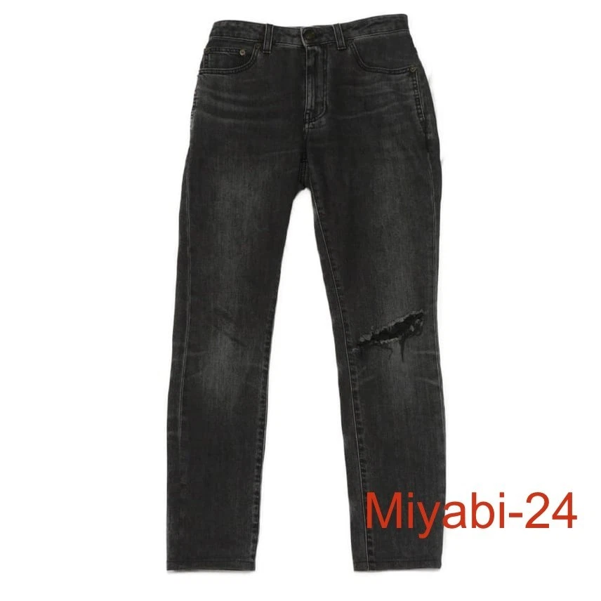 Saint Laurent Denim Pants for Women for sale | eBay
