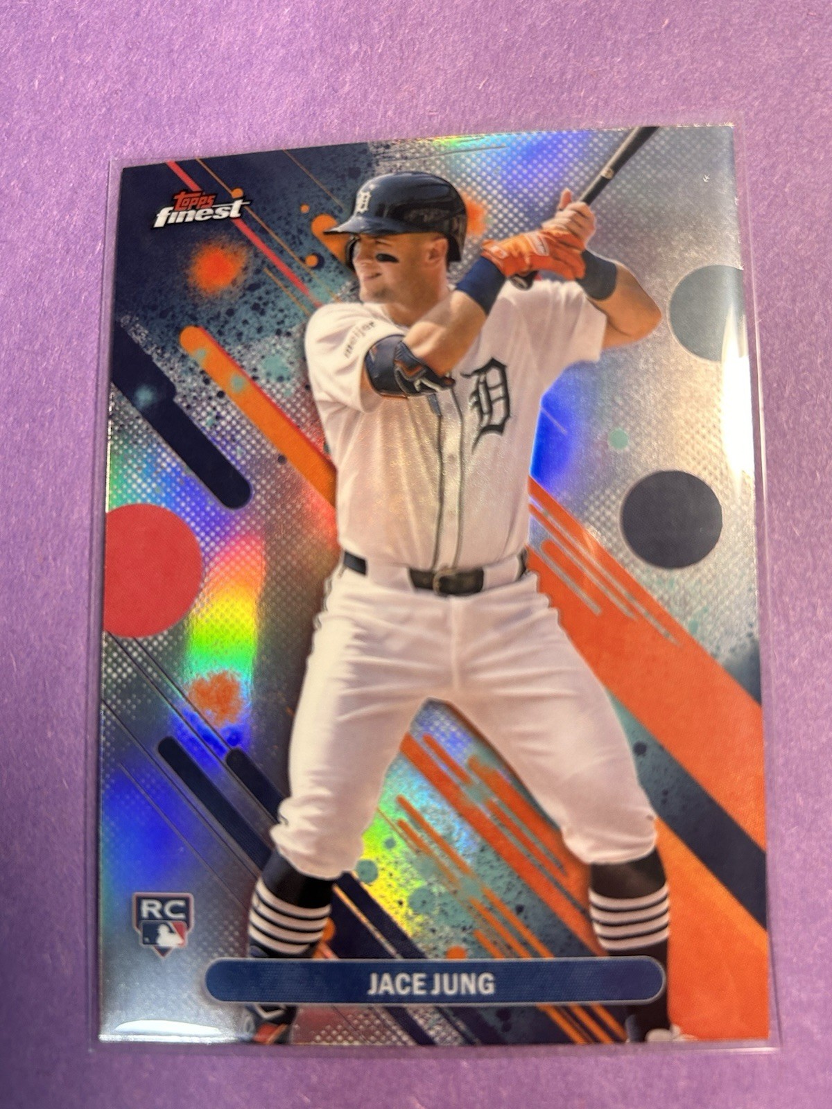 2025 Topps Finest - Common Jace Jung #29 (RC) - Refractor - Detroit Tigers