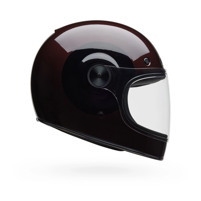 black and brown motorcycle helmet Troy Lee Designs - SE5 Carbon Overspray MIPS ring closure and strap keeper JOHNNY REB BURKE OPEN FACE