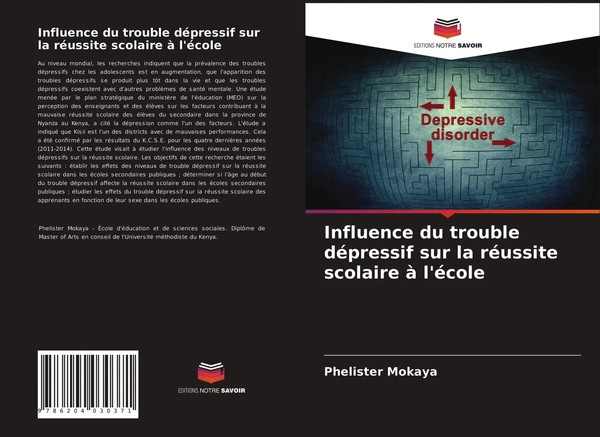 Phelister Mokaya | Influence Du Trouble DéPressif Sur La RéUssite Scolaire à...-image