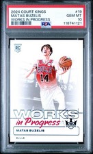 2024-25 Panini Court Kings Works in Progress Matas Buzelis #19 PSA 10