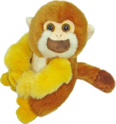 Hug Monkey Squirrel Monkey Plush Toy 16cm From Japan