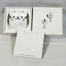 Apple AirPods 4th Generation White Wireless Bluetooth Earbuds w/Charging Case