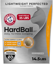 Hardball Lightweight Platinum Multi-Cat Clumping Cat Litter Odor Control, Easy N