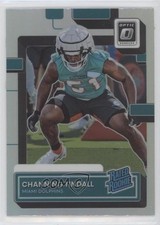 2022 Panini Donruss Rated Rookie Optic Preview Holo Prizm Channing Tindall 0k26