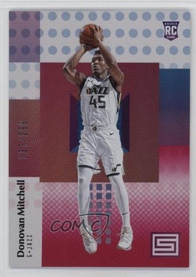 2017-18 Panini Status Rookies Red /299 Donovan Mitchell #122 Rookie RC 0x5i