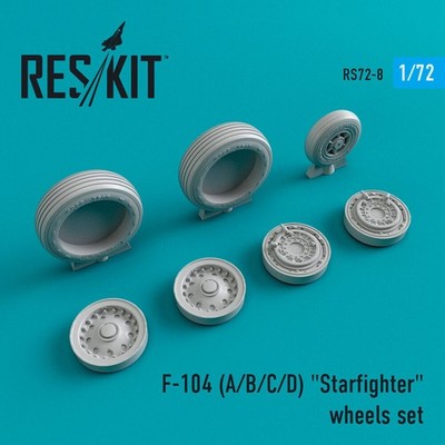 ResKit RS72-0008 - 1:72 F-104 (A,B,C,D) Starfighter wheels set