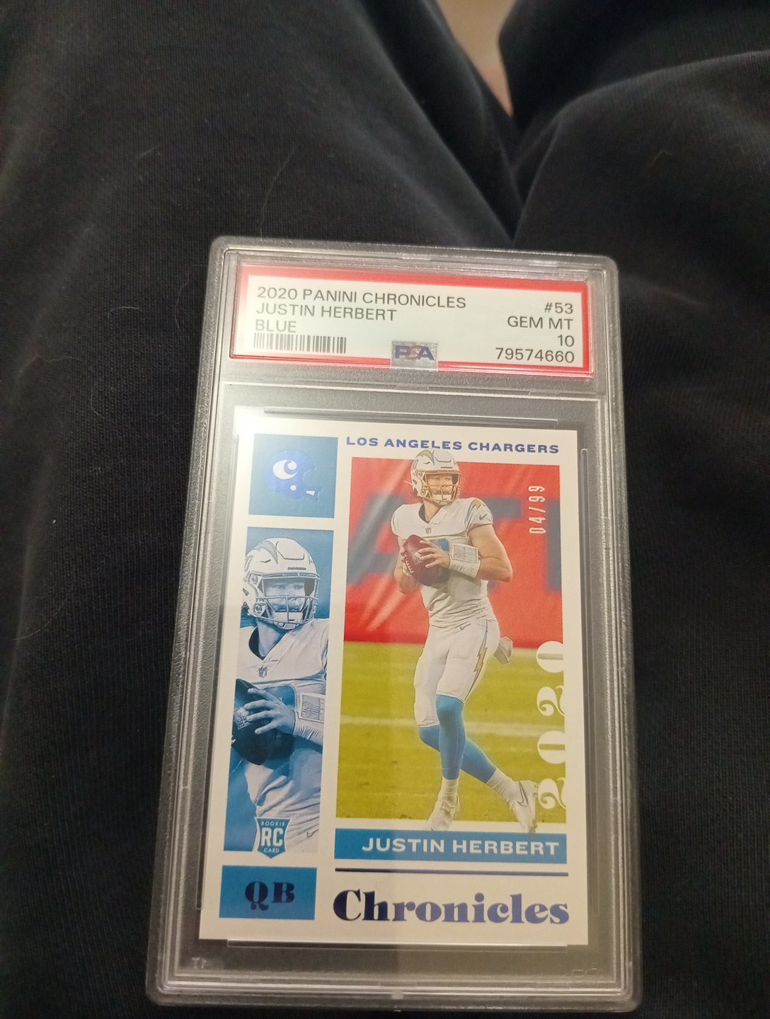 Justin Herbert Panini Chronicles #53 Blue