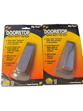 New Big Foot Doorstop Brown Heavy Duty No Slip 4-3/4" Long Made in USA