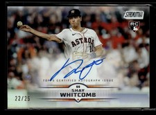 Shay Whitcomb 2025 Topps Stadium Club Baseball RC Auto Rainbow Foil 22/25 [wad50