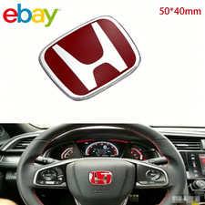 Usa Fit For 20062024 Honda Civic Accord Racing Badge Red Steering Wheel Emblem