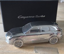 Porsche Cayenne turbo chrome aluminium briefbeschwerer
