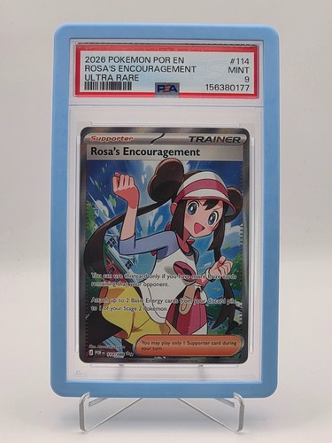 2026 Pokemon Perfect Order Rosa's Encouragement Ultra Rare #114 PSA 9