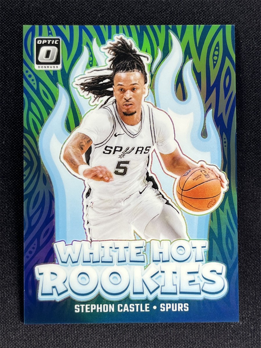 2024-25 Panini Donruss Optic Stephon Castle White Hot RC Rookies Green /199