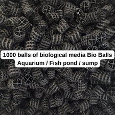 BIO BALLS 1000 pcs MEDIA Biological Filter Material Aquarium, Media Sump Systems