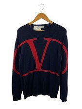 VALENTINO Knit Sweater (Thick) Medium Cashmere NVY TV3KC03V5FF