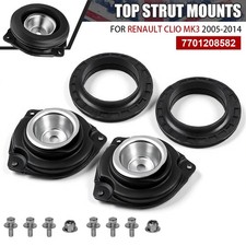 Pair For Renault Clio MK3 2005-2014 Front Suspension Strut Top Mounts & Bearings
