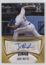 2021 Leaf Draft Base Auto Gold Jose Butto #BA-JB2 Auto 1cx3