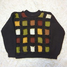 Issey Miyake Sports Knit Patchwork Rare Size M Sweater Top