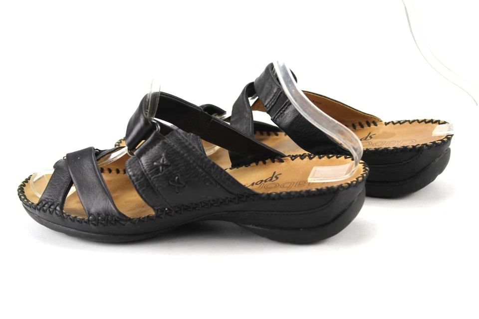 Gabor Gr.39 Uk.6 Damen Comfort Sandalen Pantoletten Slipper Schwarz  TOP P 689 - Bild 3 von 4