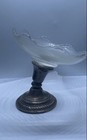 Frank M Whiting Sterling Silver Weighted Pedestal Dish Compote Glass Bowl 6" — photo 2