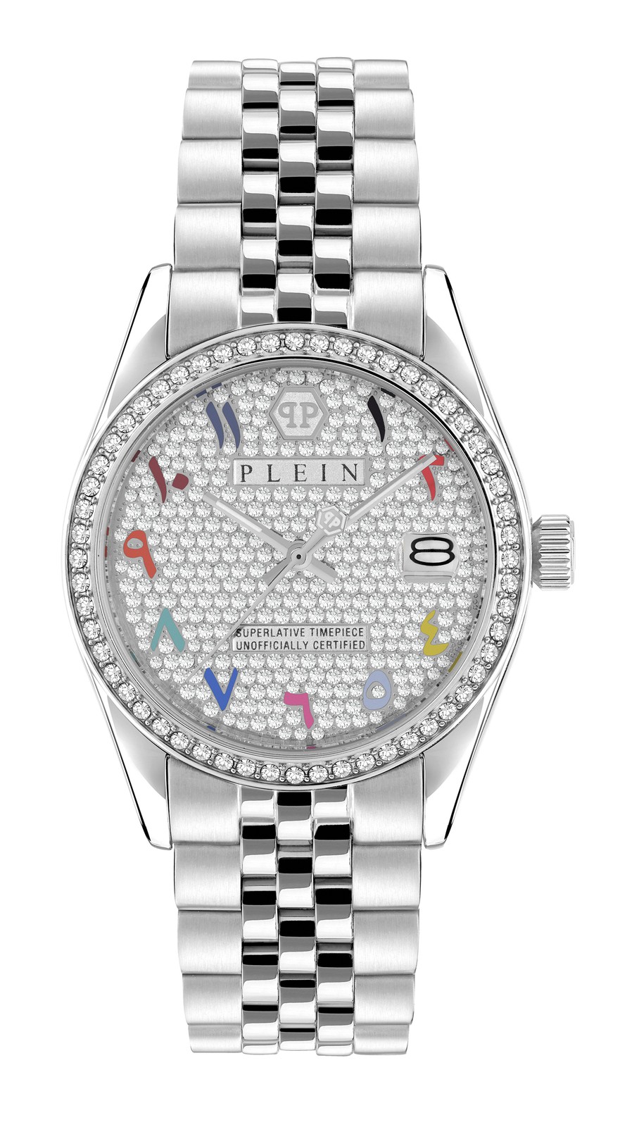 Philipp Plein Date Superlative Womens Silver Watch PWYAA0723 Stainless Steel - One Size - Image 2