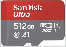 SanDisk Ultra 512GB microSDXC Memory Card Class 10 A1 U1 High Speed