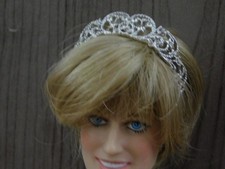 Franklin Mint Faux Diamond Spencer Tiara For FM Princess Diana Vinyl 16 In