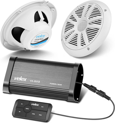 Premium Marine Bluetooth Amplifier & Speaker Package for Ultimate Sound Experien