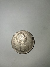 UNITED KINGDOM 🇬🇧 TEN (10) NEW PENCE COIN 1973 (QUEEN ELIZABETH II)E11 Jb