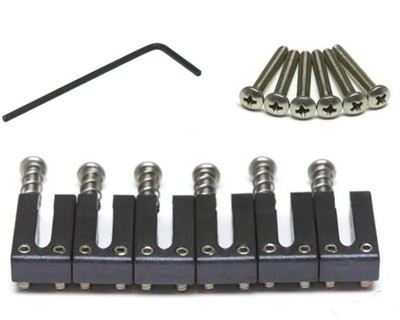 Graph Tech String Saver Elite 6-Saddle Set for Strat/Tele, 2-1/16'' Spacing